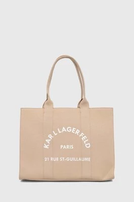 Karl Lagerfeld torebka kolor beżowy 245W3855