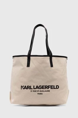 Karl Lagerfeld torebka kolor beżowy 245W3856