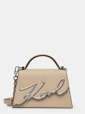Karl Lagerfeld torebka K/SIGNATURE kolor beżowy A1W30038