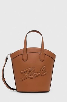 Karl Lagerfeld torebka kolor brązowy