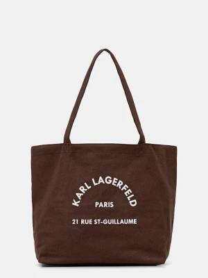Karl Lagerfeld torebka kolor brązowy A1W50006