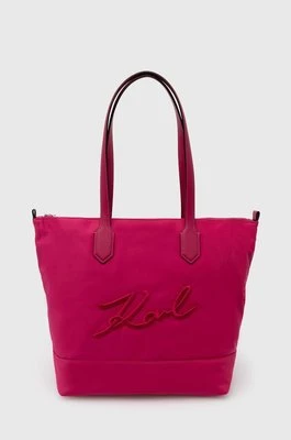 Karl Lagerfeld torebka kolor różowy 245W3031