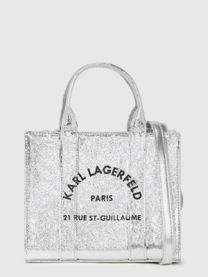 Karl Lagerfeld torebka kolor srebrny A4W50059