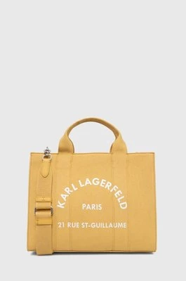 Karl Lagerfeld torebka kolor żółty