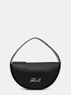 Karl Lagerfeld torebka rogal damska skórzana K/SIGNATURE