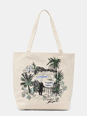 Karl Lagerfeld torebka shopper damska bawełniana K/ESSENTIAL
