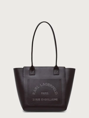 Karl Lagerfeld torebka shopper damska skórzana K / DAILY brązowy