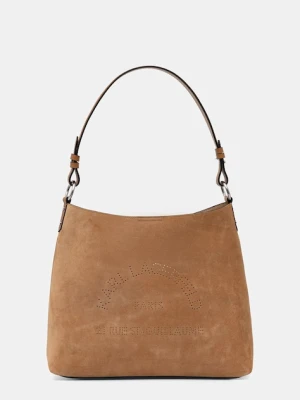 Karl Lagerfeld torebka shopper damska zamszowa K/DAILY