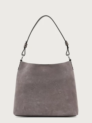 Karl Lagerfeld torebka shopper damska zamszowa K / DAILY szary