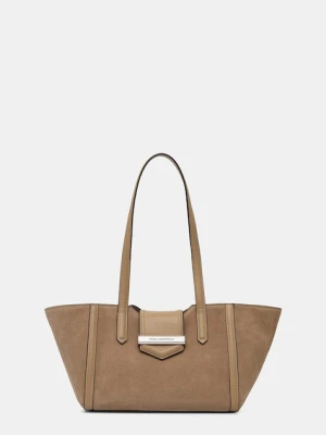 Karl Lagerfeld torebka shopper damska zamszowa K/NOVA