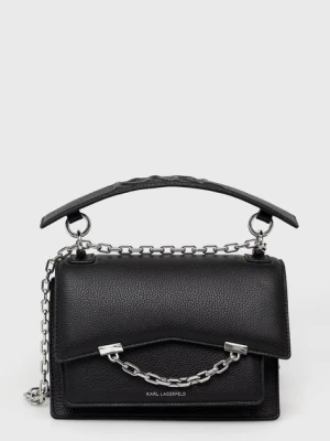 Karl Lagerfeld torebka skórzana 225W3081 kolor czarny