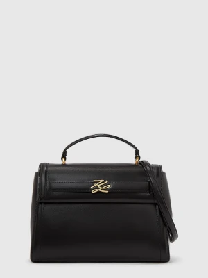 Karl Lagerfeld torebka skórzana K / AUTOGRAPH czarny