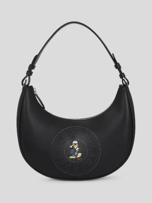 Karl Lagerfeld torebka skórzana KL X DISNEY kolor czarny A3W30267