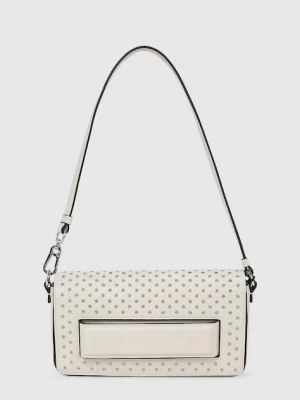 Karl Lagerfeld torebka skórzana kolor beżowy A4W30083