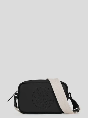 Karl Lagerfeld torebka skórzana K/CIRCLE kolor czarny A3W30310