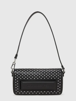 Karl Lagerfeld torebka skórzana kolor czarny A4W30083