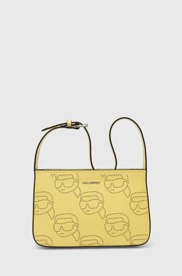 Karl Lagerfeld torebka skórzana kolor żółty