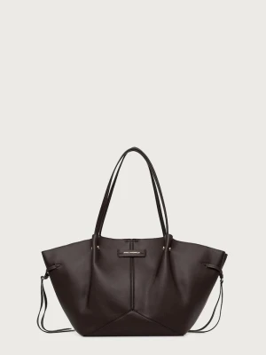 Karl Lagerfeld torebka tote damska z imitacji skóry K / PIERCED brązowy