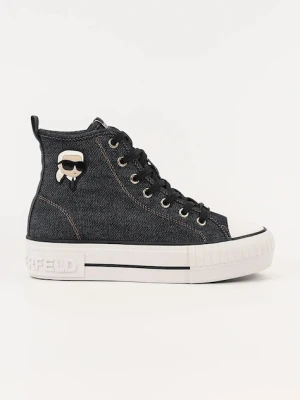 Karl Lagerfeld trampki KAMPUS MAX NFT kolor granatowy KL60444D