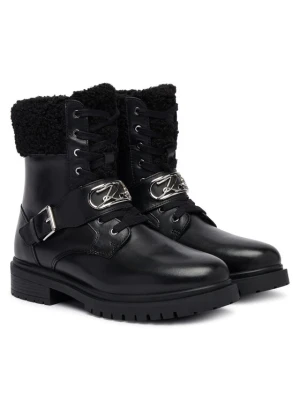 KARL LAGERFELD Trzewiki Binky II KL47566W Czarny