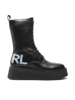 KARL LAGERFELD Trzewiki KL42475 Czarny