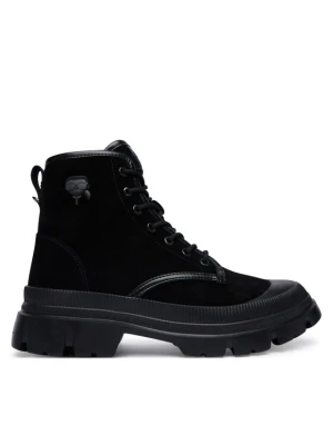 KARL LAGERFELD Trzewiki Trekka Mens Nft KL25252 Czarny