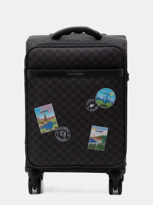 Karl Lagerfeld walizka IKON MONOGRAM kolor brązowy B1W30253