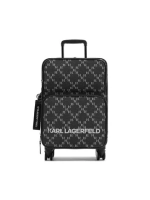 KARL LAGERFELD Walizka kabinowa K/Monogram Jkrd 2.0 Trolley 236W3024 Szary