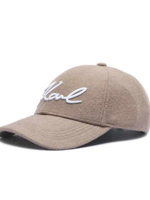 Karl Lagerfeld Wełniana bejsbolówka k/signature