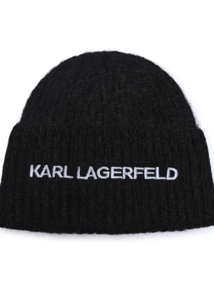 Karl Lagerfeld Wełniana czapka k/essential