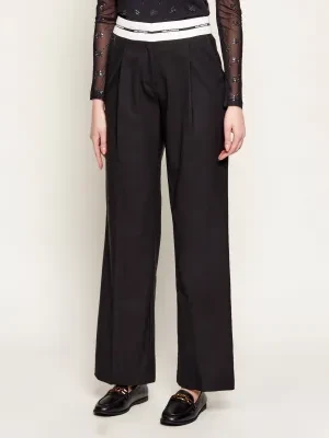 Karl Lagerfeld Wełniane spodnie BW ESSENTIAL | Relaxed fit