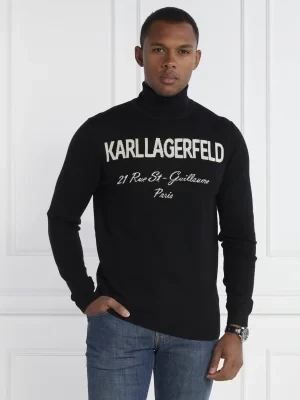 Karl Lagerfeld Wełniany golf knit | Regular Fit