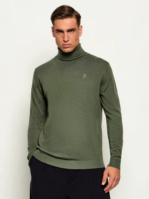 Karl Lagerfeld Wełniany golf | Regular Fit zielony