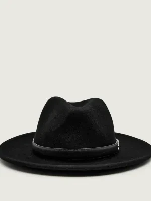 Karl Lagerfeld Wełniany kapelusz k/signature fedora
