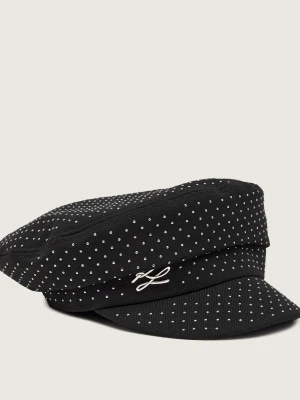 Karl Lagerfeld Wełniany kaszkiet K / Autograph czarny