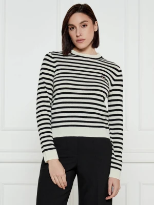 Karl Lagerfeld Wełniany sweter IKON | Regular Fit | z dodatkiem kaszmiru