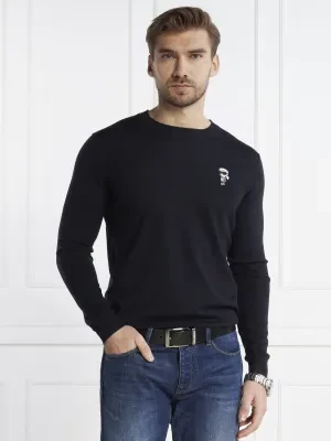 Karl Lagerfeld Wełniany sweter | Regular Fit