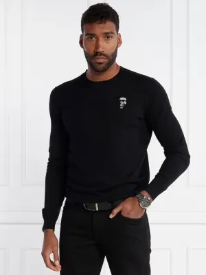 Karl Lagerfeld Wełniany sweter | Regular Fit