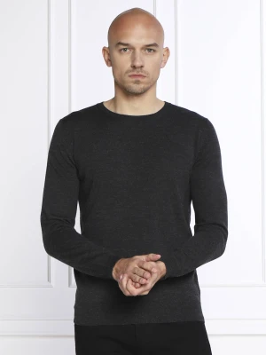 Karl Lagerfeld Wełniany sweter | Regular Fit szary