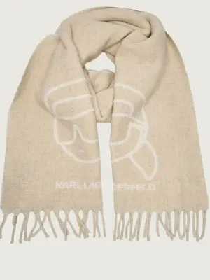 Karl Lagerfeld Wełniany szal Ikon