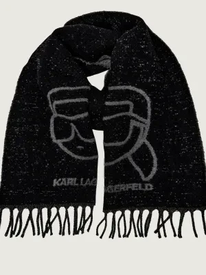 Karl Lagerfeld Wełniany szal Ikon