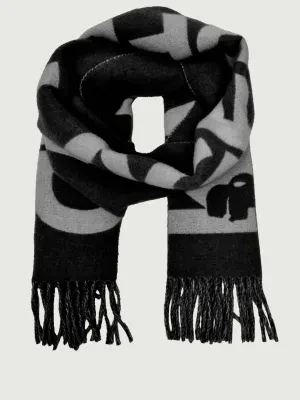 Karl Lagerfeld Wełniany szal K/essential