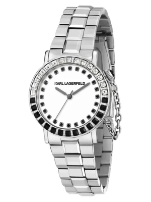 Karl Lagerfeld zegarek damski kolor srebrny R0553100501