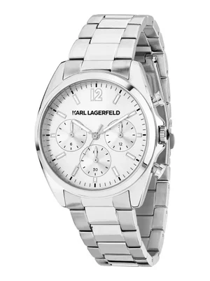 Karl Lagerfeld zegarek damski kolor srebrny R0553101503