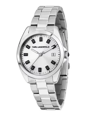 Karl Lagerfeld zegarek damski kolor srebrny R0553101514