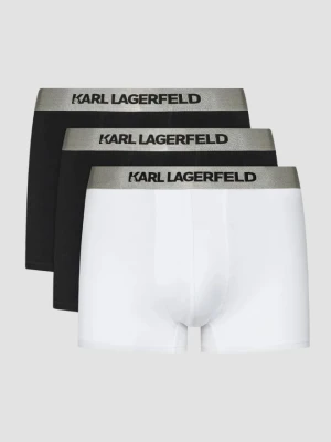 KARL LAGERFELD Zestaw bokserek Metallic Elastic Trunk Set 3PACK, Rozmiar S
