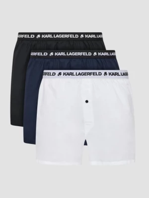 KARL LAGERFELD Zestaw wielokolorowych bokserek 3PACK Woven Boxer Shorts