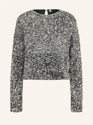 Karo Kauer Bluzka Z Cekinami silber