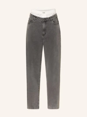 Karo Kauer Dżinsy Z Szerokimi Nogawkami Z Mieszanki Materiałów grau