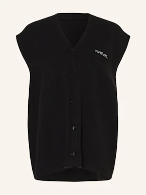 Karo Kauer Kamizelka Z Dzianiny schwarz